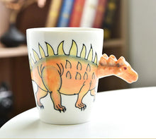 Load image into Gallery viewer, 3D Dinosaur Mug Collection by Allthingscurated consists of 8 unique dinosaur designs with each mug holding a generous capacity of 400ml or 13.5 ounce. Made of high-quality porcelain, they are the perfect gift for dinosaur lovers. The design seen here is Ankylosaurus.