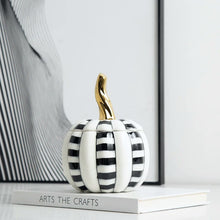 Load image into Gallery viewer, Geometric Checkered Pumpkin Decorative Jars