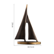 Load image into Gallery viewer, Sailboat Metal Sculpture