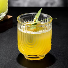 Load image into Gallery viewer, Brix U Design Drinking Glass by Allthingscurated is made of lead-free, high-quality glass and spots a sexy U shape ribbed pattern that provides a comfortable grip when holding. These glasses is the perfect combination of style and functionality, making it suitable for everyday use and a wide variety of beverage from iced café lattes to cocktails, juices and whiskeys. It’s also dishwasher-safe for easy cleaning. Comes in 370ml, 410ml and 430ml or, 12 ounce, 14 ounce and 14.5 ounce.