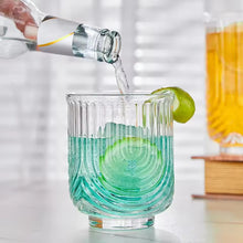 Load image into Gallery viewer, Brix U Design Drinking Glass by Allthingscurated is made of lead-free, high-quality glass and spots a sexy U shape ribbed pattern that provides a comfortable grip when holding. These glasses is the perfect combination of style and functionality, making it suitable for everyday use and a wide variety of beverage from iced café lattes to cocktails, juices and whiskeys. It’s also dishwasher-safe for easy cleaning. Comes in 370ml, 410ml and 430ml or, 12 ounce, 14 ounce and 14.5 ounce.