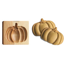 Load image into Gallery viewer, Wood Pumpkin Cookie Mold