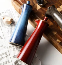 Load image into Gallery viewer, Japanese Style Ceramic Oil Vinegar Cruet by Allthingscurated is crafted from kiln-fired glazed porcelain with a glossy and smooth finish. Spots a tapered, elegant silhouette, it is perfect for storing and serving condiments from soy sauce and sesame oil, to olive oil and vingegar. Comes in 5 beautiful colors.