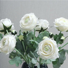 Load image into Gallery viewer, Silk Ranunculus by Allthingscurated are perfect for creating stunning table displays and wedding bouquets. Come in 4 beautiful colors, they add a touch of timelessness and beauty to every home. Refresh your living space effortlessly with these gorgeous florals that come in a pack of 4 stalks.