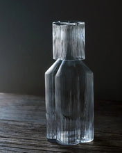 Load image into Gallery viewer, Florentina Drinkware by Allthingscurated embraces a modern design featuring sleek fluted lines with a unique shape reminiscent of a peach blossom flower. Stylish and chic, this collection includes a carafe, goblets and several tumblers, including a glamorous coupe cocktail glass. Add elegance to everyday use with this beautiful collection and just as perfect for setting an extravagant holiday table.