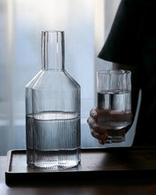 Load image into Gallery viewer, Florentina Drinkware by Allthingscurated embraces a modern design featuring sleek fluted lines with a unique shape reminiscent of a peach blossom flower. Stylish and chic, this collection includes a carafe, goblets and several tumblers, including a glamorous coupe cocktail glass. Add elegance to everyday use with this beautiful collection and just as perfect for setting an extravagant holiday table.