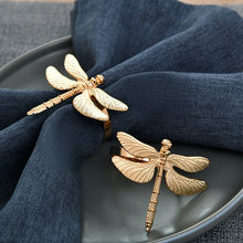 Load image into Gallery viewer, Dragonfly Napkin Rings (set of 6)