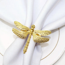 Load image into Gallery viewer, Dragonfly Napkin Rings (set of 6)