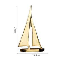 Load image into Gallery viewer, Sailboat Metal Sculpture
