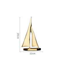 Load image into Gallery viewer, Sailboat Metal Sculpture