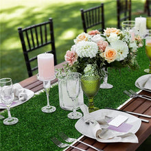 Load image into Gallery viewer, Faux Grass Table Runner by Allthingscurated is the perfect decorative piece to spice up your table settings for spring, summer and easter.  Featuring tufted grass for a realistic look, this runner is a must-have for garden-themed gatherings or outdoor parties. You can also decorate your patio and balcony with this fun and versatile decorative piece for a touch of nature indoor. Comes in 3 different sizes.