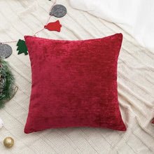 Load image into Gallery viewer, Holiday Pillows and Covers collection by Allthingscurated comes in an array of decorative pillows and covers in festive colors of red, white, beige and fun shapes. These include pillows in the shape of a heart, candy cane and peppermint. Sewn of luxurious fabric with a soft touch and in tufted playful designs. Pillows are available in varying sizes according to design and square pillow covers measure 45 by 45cm or 17.6 by 17.6 inches.