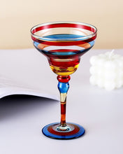 Load image into Gallery viewer, Ibiza Party Cocktail Glasses by Allthingscurated are available in 7 eclectic designs. Each cup is hand-painted and hand drawn to reflect its individual personality and creativity. Each cup has a capacity of 270ml or 9 ounce.