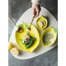 Load image into Gallery viewer, Summertime Lemon Shape Dinnerware