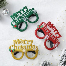 Load image into Gallery viewer, These Christmas Party Glasses by Allthingscurated are the perfect fun accessory for festive parties and gatherings during the holiday season. Their unique design and cheerful holiday style make them great props for creating memorable moments an happy Instagram posts to capture the joy of the season.