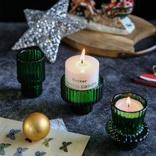 Load image into Gallery viewer, Munis Red/Green Glass Candle/Tealight Holders