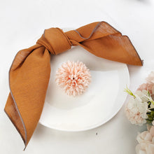 Load image into Gallery viewer, Border Trim Linen Napkins (set of 4)