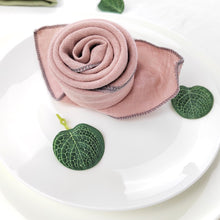 Load image into Gallery viewer, Border Trim Linen Napkins (set of 4)