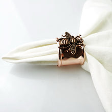 Load image into Gallery viewer, Bee Mine Napkin Rings (set of 4)