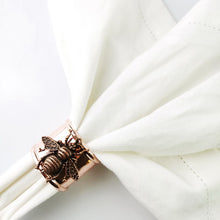 Load image into Gallery viewer, Bee Mine Napkin Rings (set of 4)