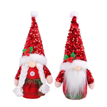 Load image into Gallery viewer, Brighten your home with these Red Sequin Gnomes by Allthingscurated featuring the favorite dolls adorned with sparkling, sequined hats and donning crimson red ensembles. They are perfect addition to your festive décor for some sparkle and shine. Available in 2 designs.