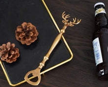 Load image into Gallery viewer, Brass Reindeer Bottle Opener