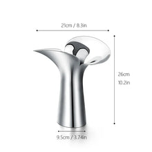 Load image into Gallery viewer, Manhattan Stainless Steel Petal Vase by Allthingscurated combines modern sophistication with minimal elegance. Designed with a petal-shaped rim that opens up up like a blooming flower, it’s a fun yet refined statement piece for any home décor style. Makes a stylish gift for housewarmings. Featured here is the large vase.