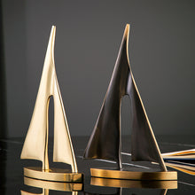 Load image into Gallery viewer, Sailboat Metal Sculpture