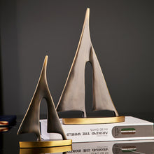 Load image into Gallery viewer, Sailboat Metal Sculpture