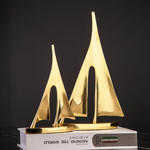 Load image into Gallery viewer, Sailboat Metal Sculpture