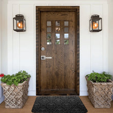 Load image into Gallery viewer, Gothic Skull Damask Floor Mat