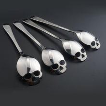Load image into Gallery viewer, Whimsical Skull Shape Spoon (set of 4)