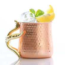 Load image into Gallery viewer, This one-of-a-kind Starfish Copper-plated Mug by Allthingscurated is more than just interesting. Featuring a playful design and a striking starfish handle for a secure grip, it makes a charming conversation piece at your next gathering. Crafted from stainless steel and copper-plated for the exterior, it will keep your cold beverage icy and refreshing. Has a capacity of 540ml or 18 ounce. A great gift idea for anyone who likes a little whimsy and playfulness while enjoying their favorite drink.