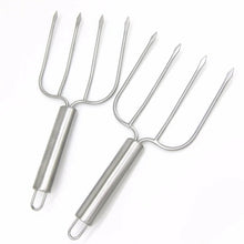 Load image into Gallery viewer, This set of 2 Turkey Lifters by Allthingscurated are crafted from stainless steel that is ergonomic in design that ensure effortless lifting and steady handling with a comfortable rounded handle. Measuring 25cm or 9.8 inches in length and 10cm or 4 inches in width.