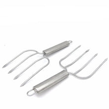 Load image into Gallery viewer, This set of 2 Turkey Lifters by Allthingscurated are crafted from stainless steel that is ergonomic in design that ensure effortless lifting and steady handling with a comfortable rounded handle. Measuring 25cm or 9.8 inches in length and 10cm or 4 inches in width.