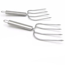Load image into Gallery viewer, This set of 2 Turkey Lifters by Allthingscurated are crafted from stainless steel that is ergonomic in design that ensure effortless lifting and steady handling with a comfortable rounded handle. Measuring 25cm or 9.8 inches in length and 10cm or 4 inches in width.