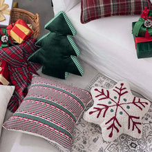 Load image into Gallery viewer, Elevate your seasonal décor with this curated selection of holiday Decorative Christmas Pillows and Covers Collection by Allthingscurated. Sewn from quality, soft fabrics with thoughtful tufted details, each piece delivers both comfort and visual appeal to your home.