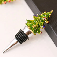 Load image into Gallery viewer, Enamel Christmas Tree Bottle Stopper by Allthingscurated is crafted of food-safe zinc alloy and hand-molded enamel. Its classic and iconic Christmas tree is designed with vivid details and adds a charming festive touch to any bar or table. Makes for a great hostess gift too.