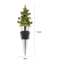 Load image into Gallery viewer, Enamel Christmas Tree Bottle Stopper