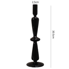 Load image into Gallery viewer, Gothic Vintage Glass Candlestick