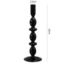 Load image into Gallery viewer, Gothic Vintage Glass Candlestick