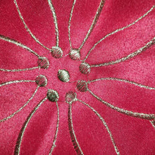 Load image into Gallery viewer, Holiday Poinsettia Applique Placemat