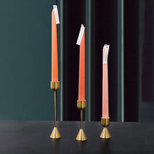 Load image into Gallery viewer, Bree Gold Candlestick Set