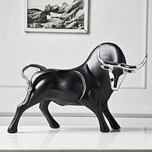 Load image into Gallery viewer, Avante Modern Red and Black Bull Sculptures