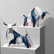Load image into Gallery viewer, Graffiti Bull Sculpture