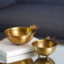 Load image into Gallery viewer, Brass Butterfly Bowl