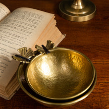Load image into Gallery viewer, Brass Butterfly Bowl