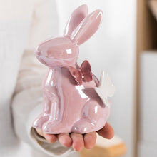 Load image into Gallery viewer, Butterfly Rabbit Ceramic Figurines