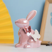 Load image into Gallery viewer, Butterfly Rabbit Ceramic Figurines