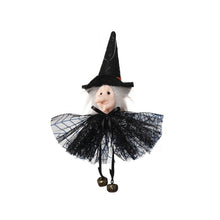 Load image into Gallery viewer, Halloween Hanging Dolls by Allthingscurated add a touch of spooky fun to any home. Perfect for parties and gatherings, they are a must-have for Halloween festivities. 8 designs available to choose from. Featured here is Collar Witch.